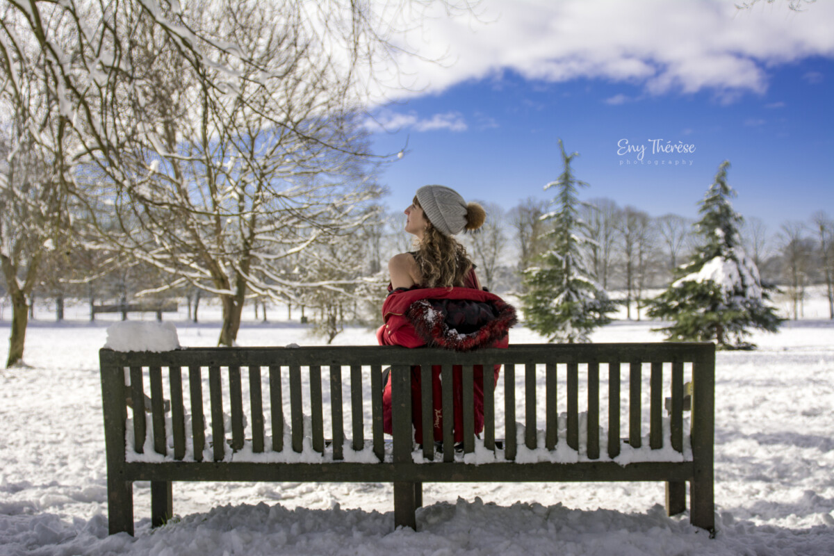 Girl and the snow Photoshoot at Versailles by Eny Therese Photography