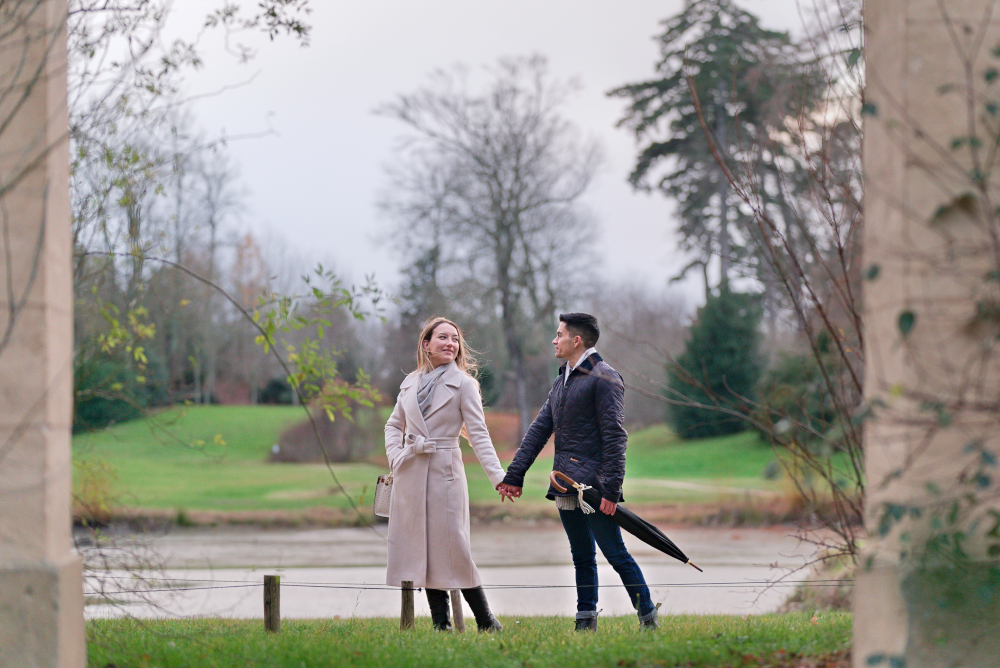 couple photoshoot at queen hamlet versailles by Eny Therese