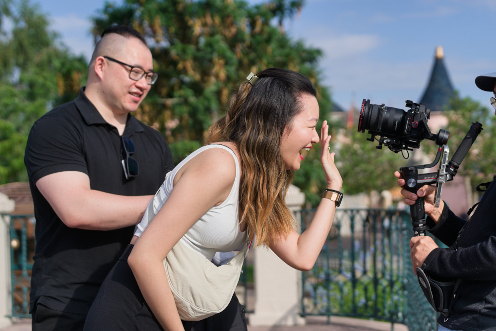 Disneyland Paris surprise proposal by Eny Therese Photography