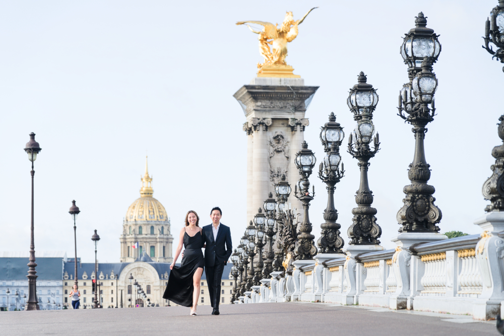Prewedding photoshoot Pont Alexandre III by Eny Therese Photography
