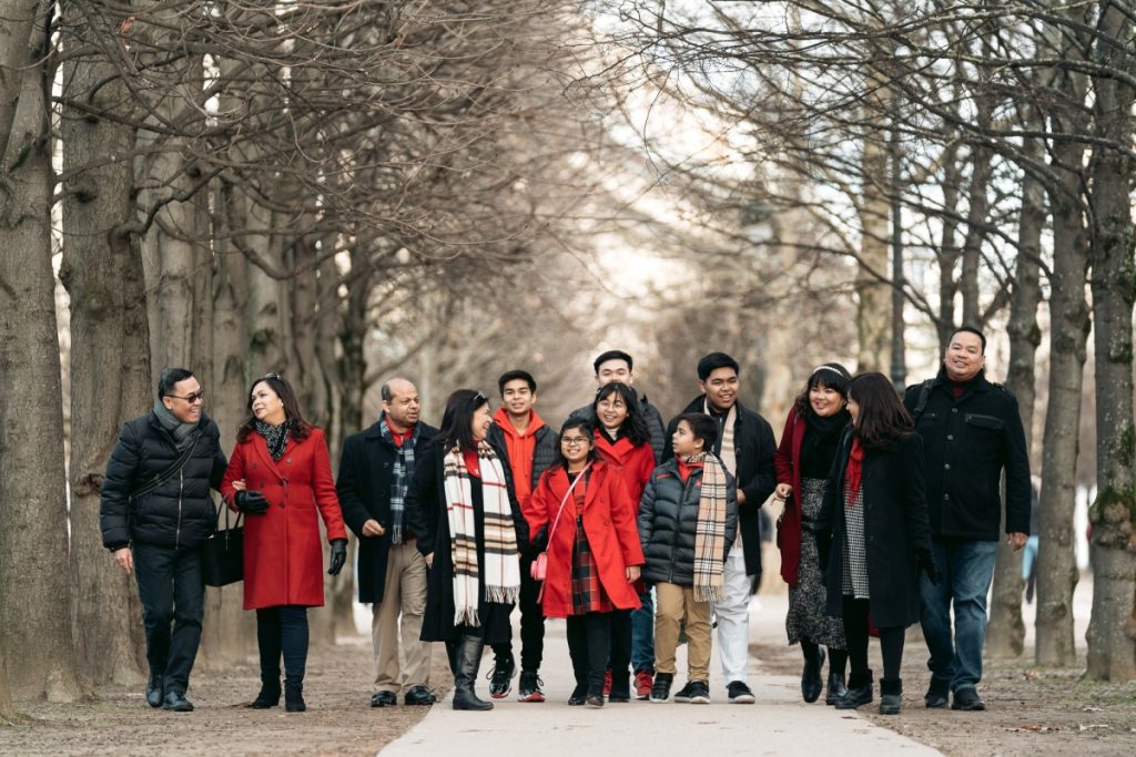 Family Group Photo Paris at Tuileries by Eny Therese photography