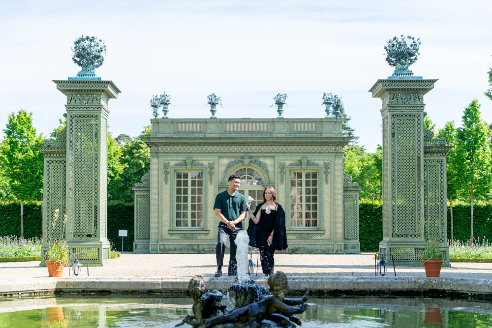 Engagement photoshoot at Grand Trianon Versailles