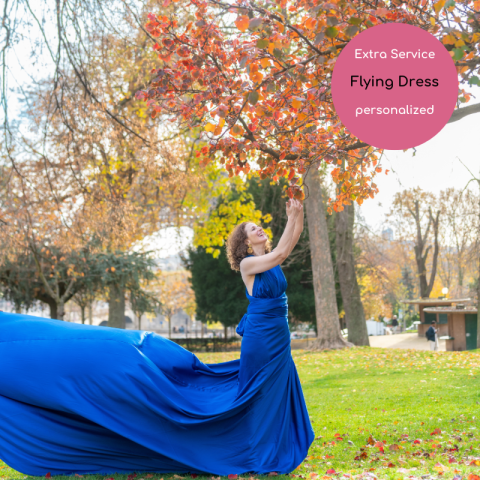 Flying dress blue