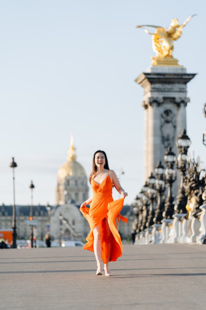 Solo Photoshoot at Pont Alexandre III Paris by Eny Therese Photography