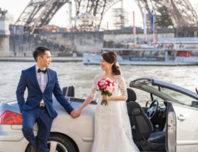 Wedding photoshoot at Eiffel Tower Paris by Eny Therese Photography