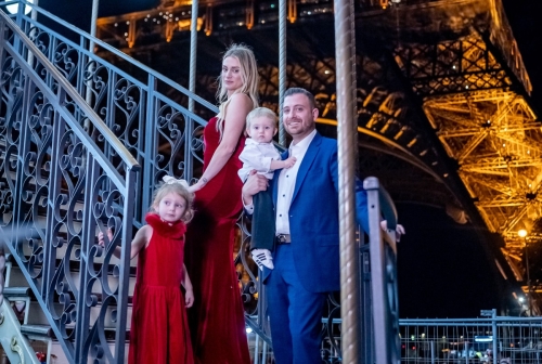 Night Family Photo Tour InmyCar Eiffel tower Paris by Eny Therese photography