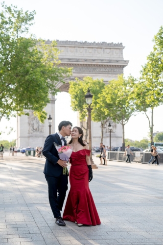 Paris Prewedding in Arc de Triomphe